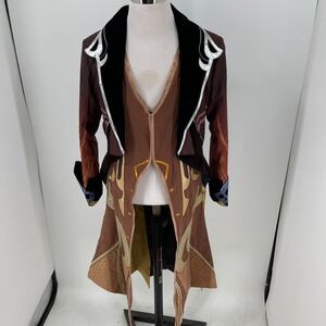 NEW Delusion Anime MENS Game Genshin Impact Zhongli Cosplay Halloween Costume